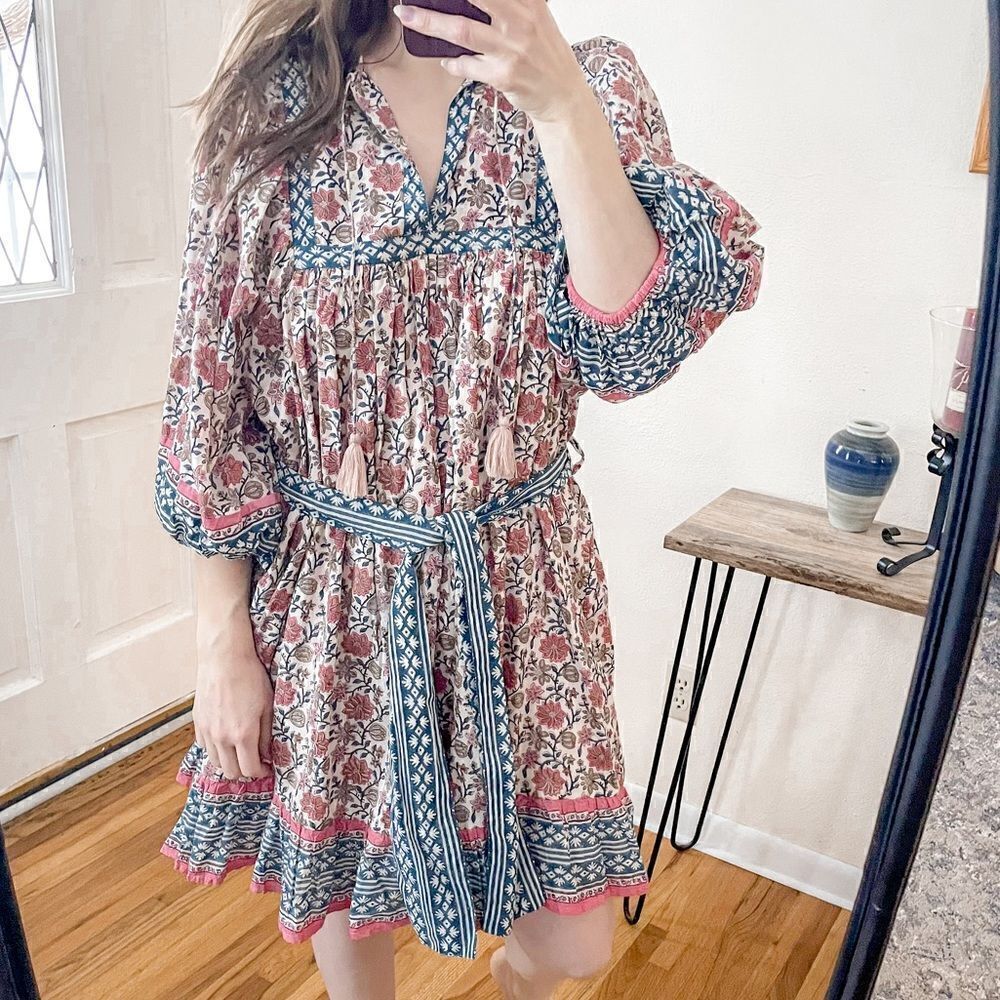 Cleobella Magdalena Mini Dress in Sunset M